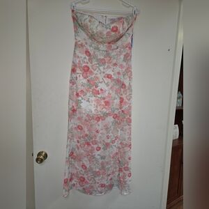 Speechless Floral Dress with Pink and Green